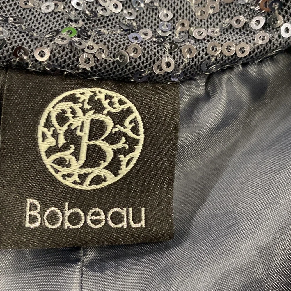 Bobeau Gray Sequin Jacket Size L - Picture 5 of 9